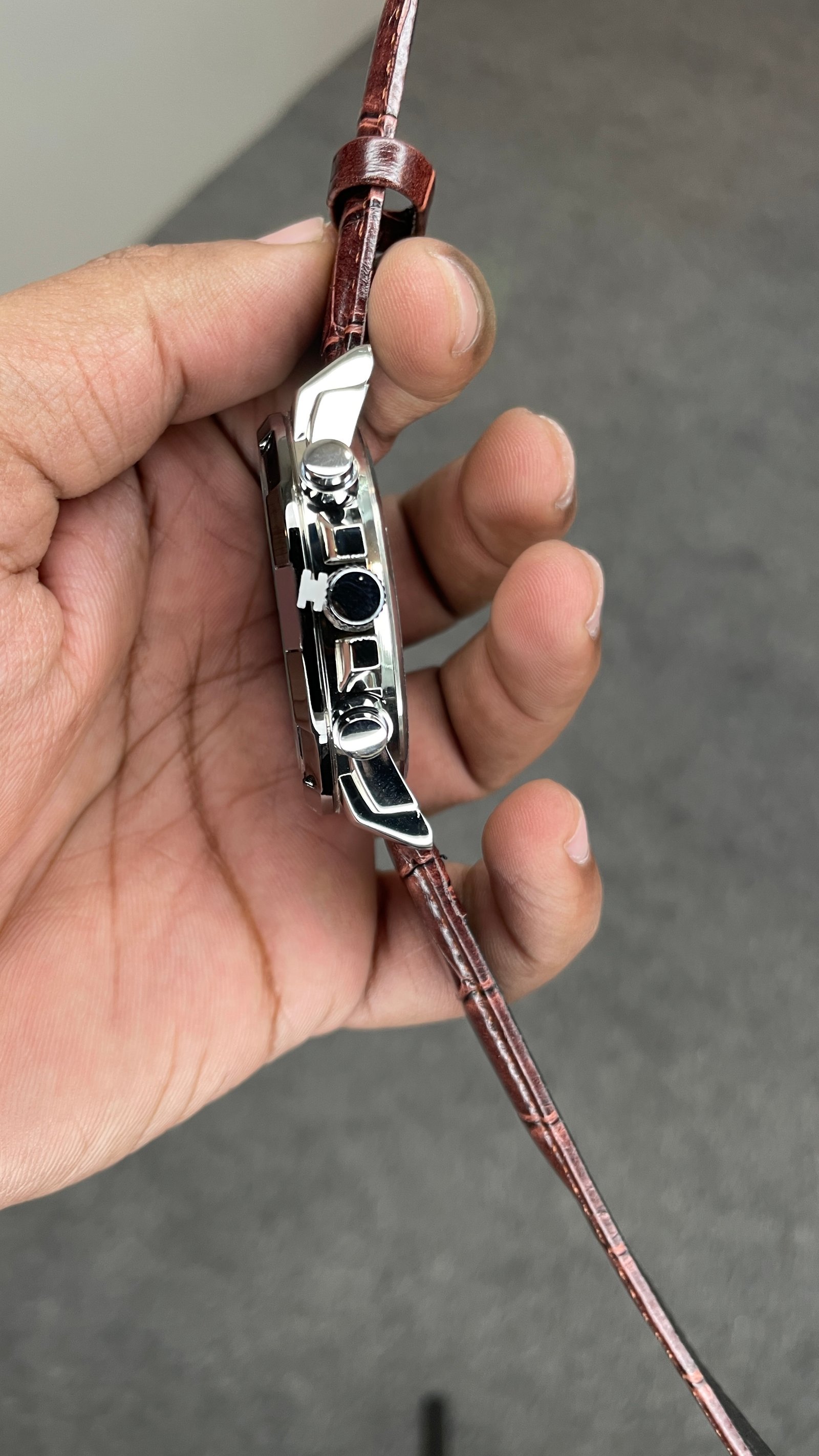 Edifice Chronograph Working Leather Strap