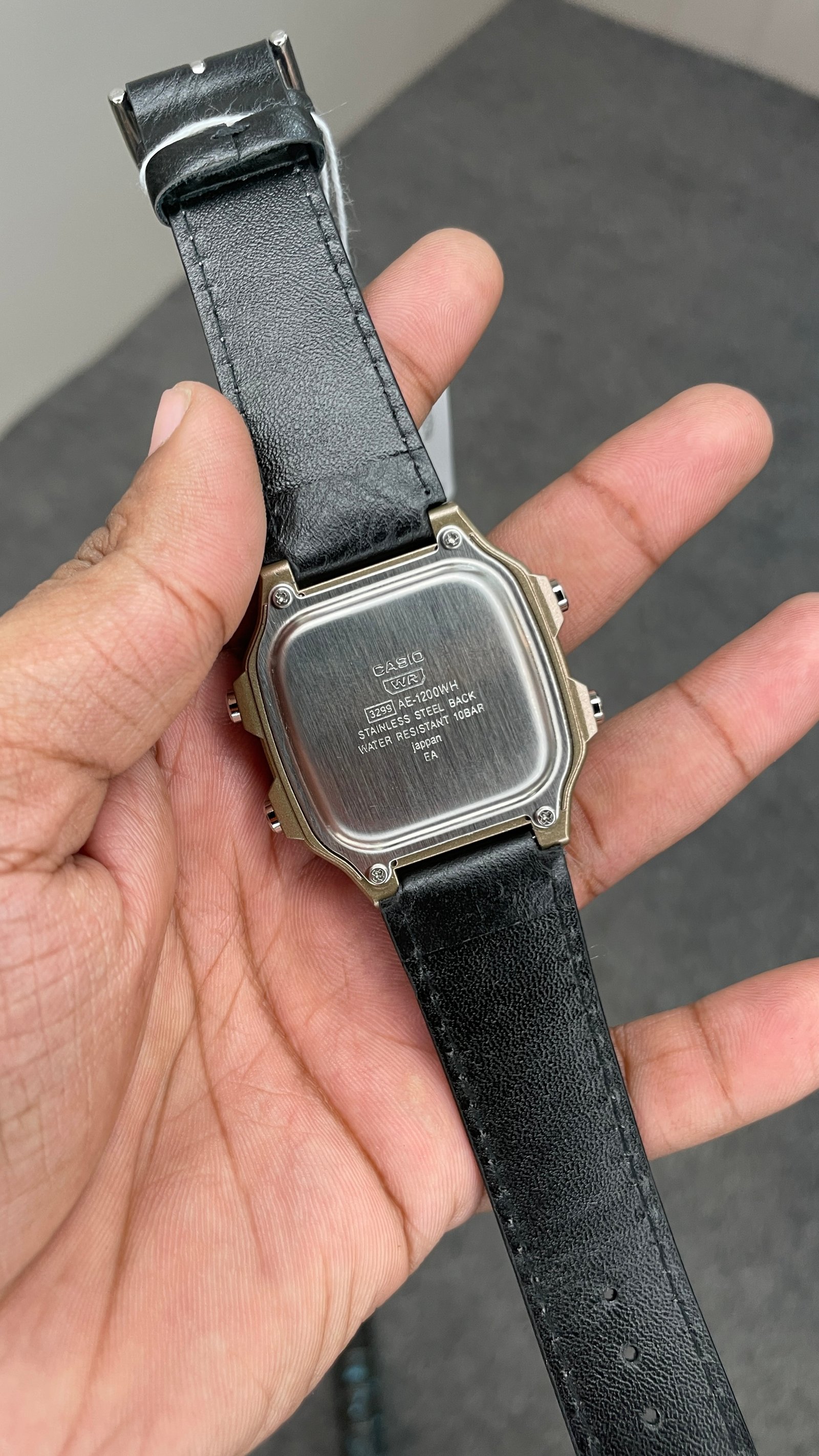 Casio AE 1200 leather Black Copper