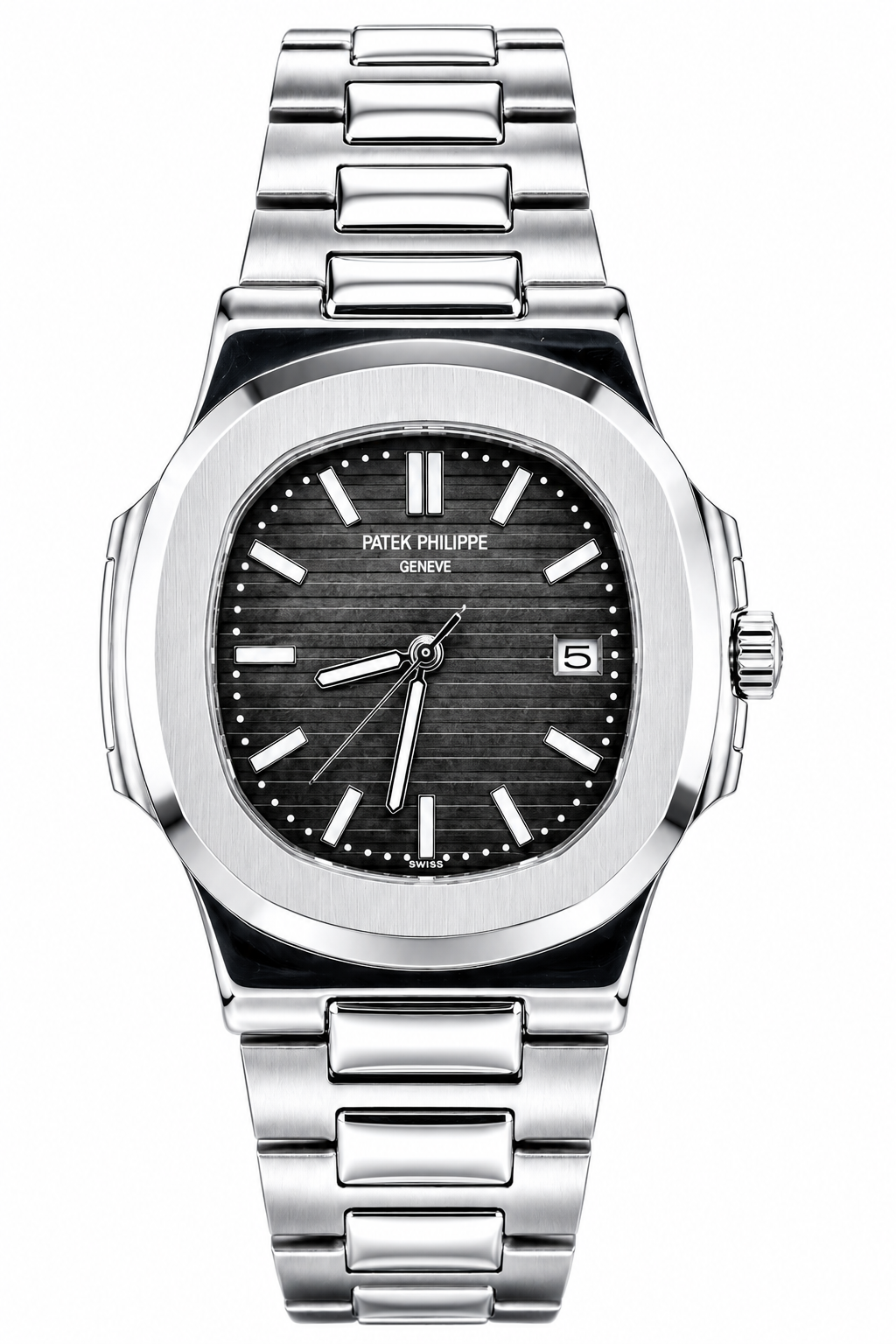 Patek P Silver Black