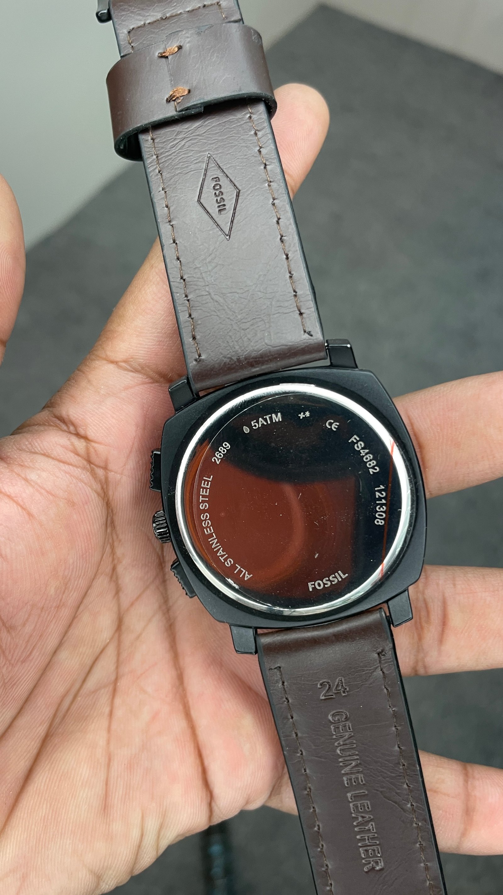 Fosssil Brown Leather Chronograph Working