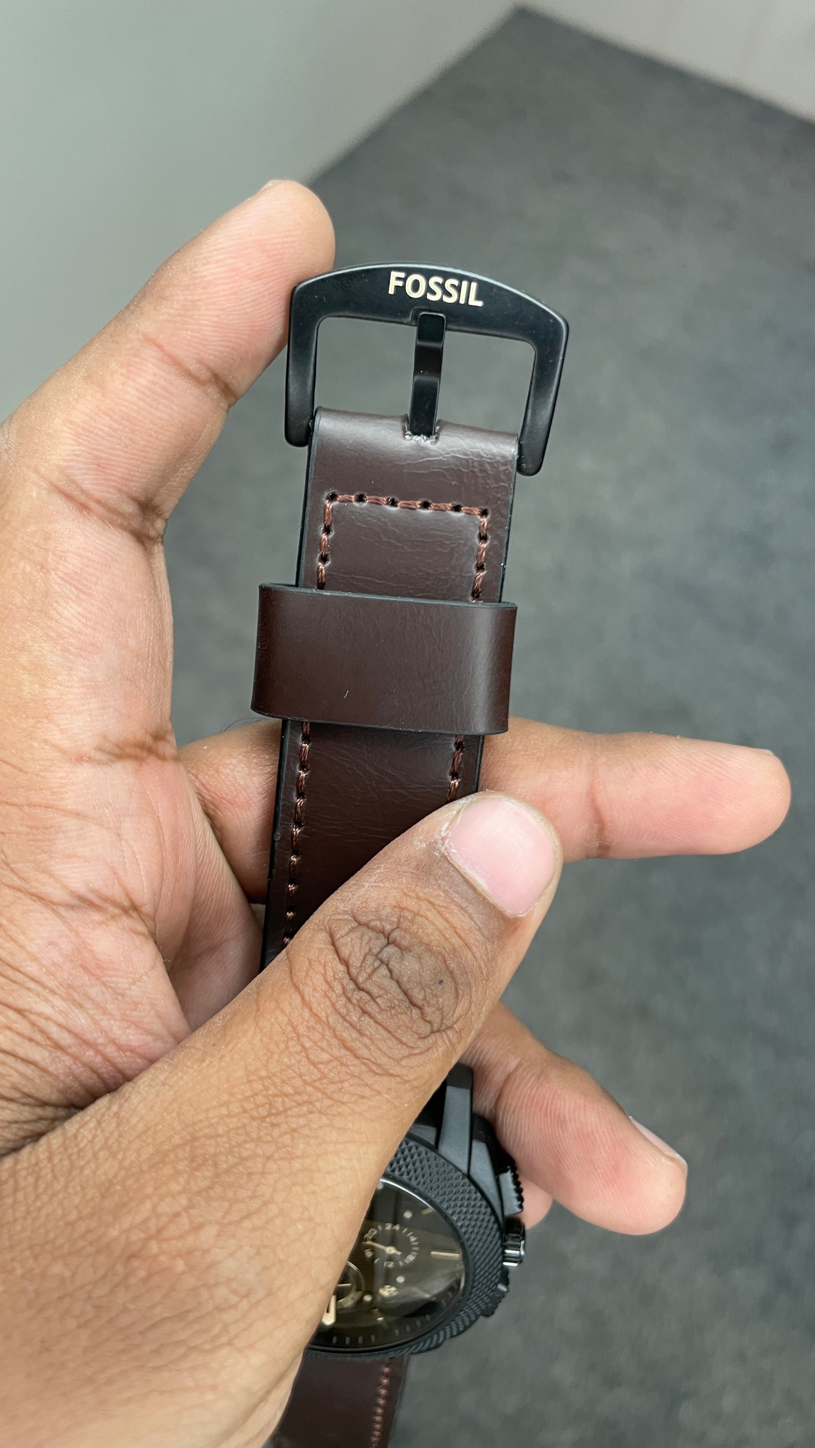 Fosssil Brown Leather Chronograph Working