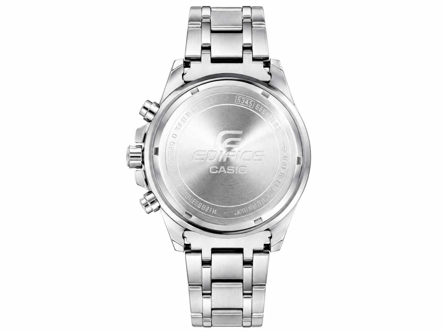 Edifice Chronograph Working Silver Black Dial