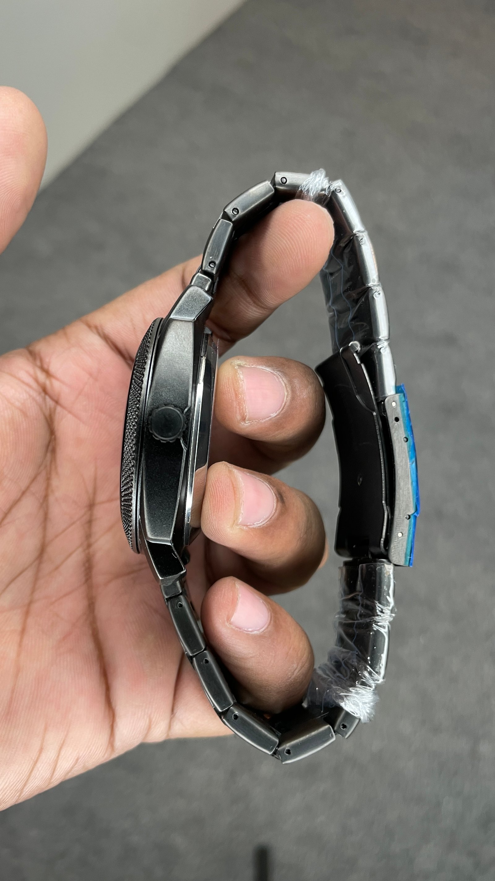 Fosssil Automatic Black Metal Brown Shade