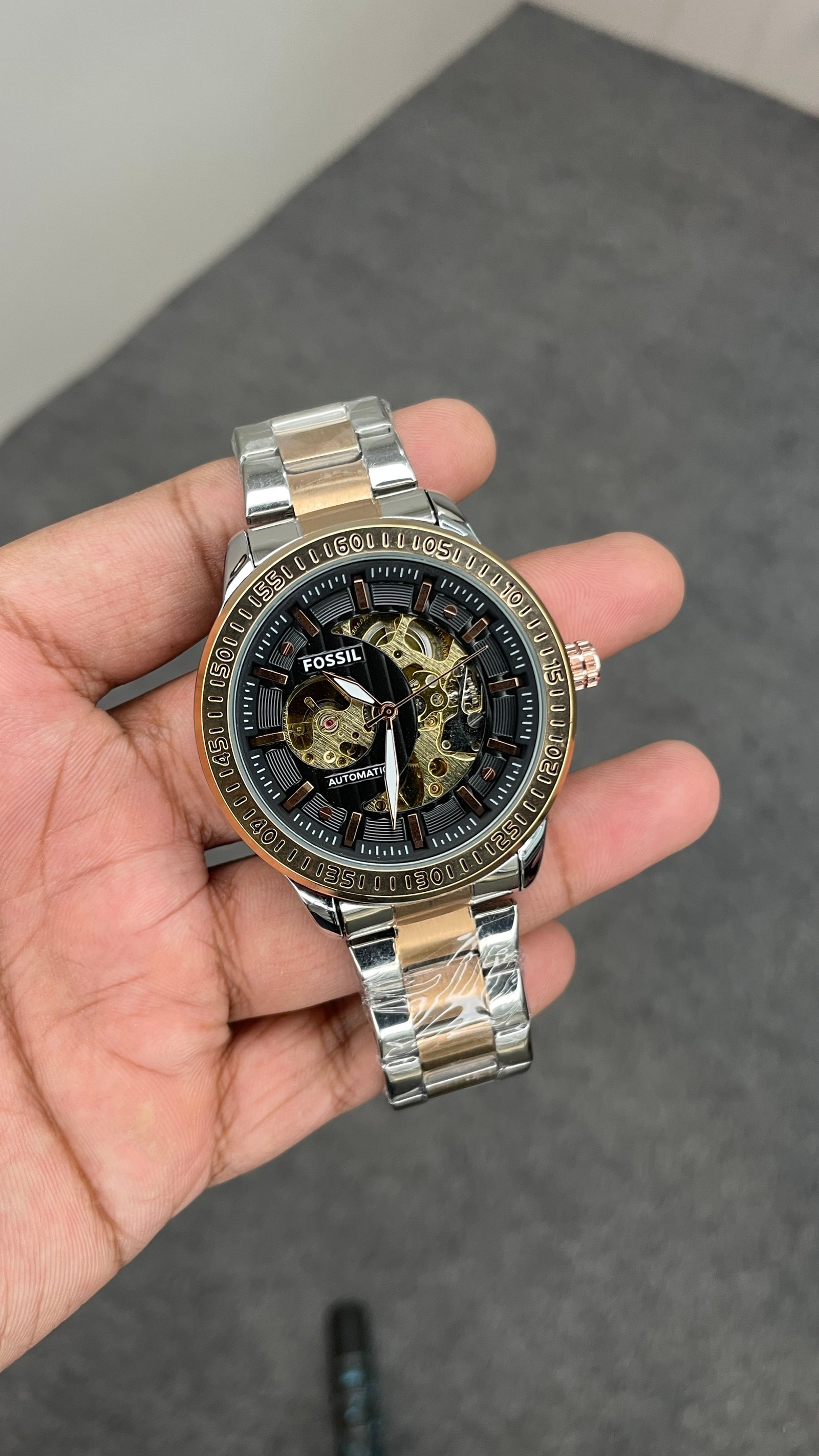 Fosssil Automatic Metal Silver Rose Gold