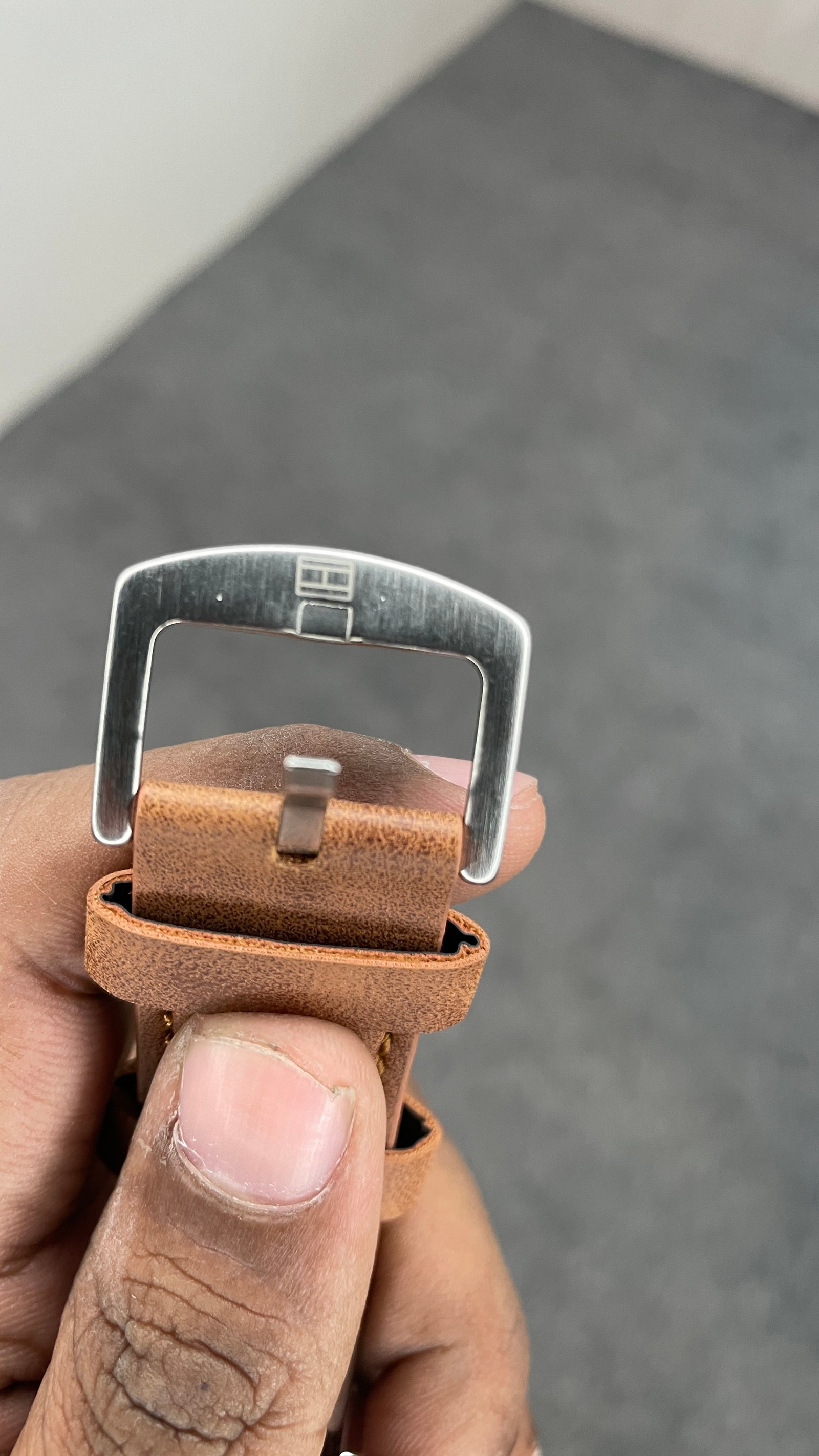 Tommy Hilfiger Automatic Leather Tan Brown Strap Silver Rosegold Case With White Dial