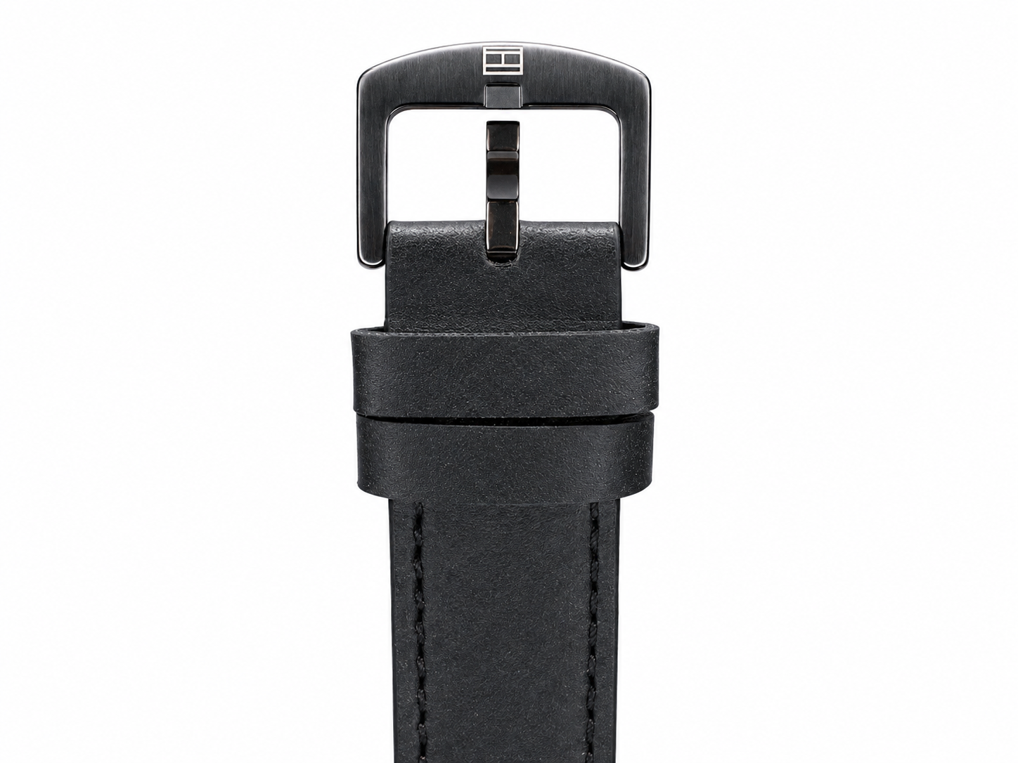 Tommy Hilfiger Automatic Silicone Black Strap Silver Case With Black Dial