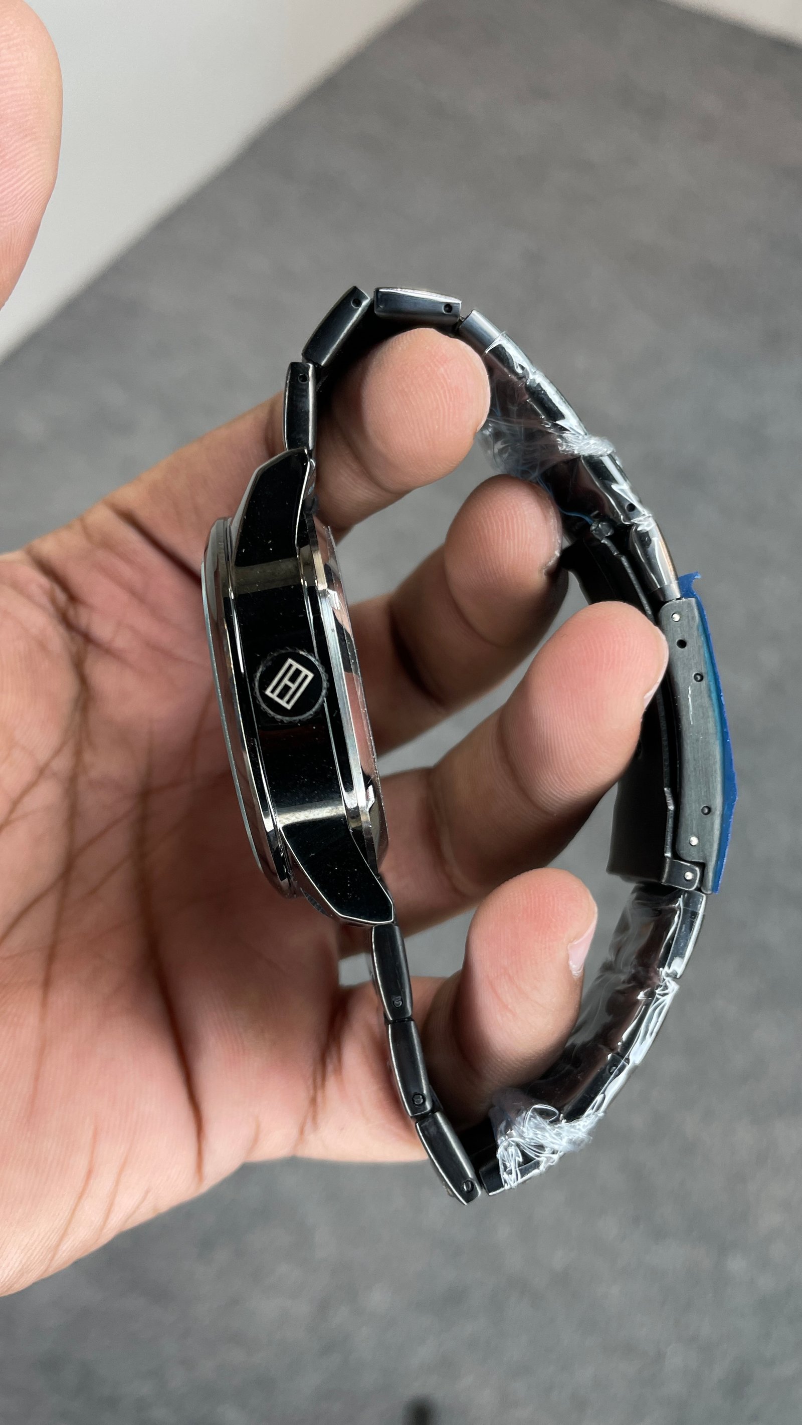 Tommy Hilfiger Automatic Black Chain With Black Dial