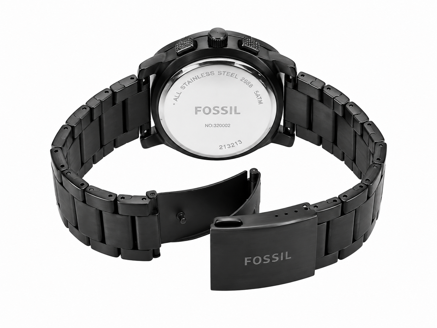 Fosssil Black Metal Chronograph Working