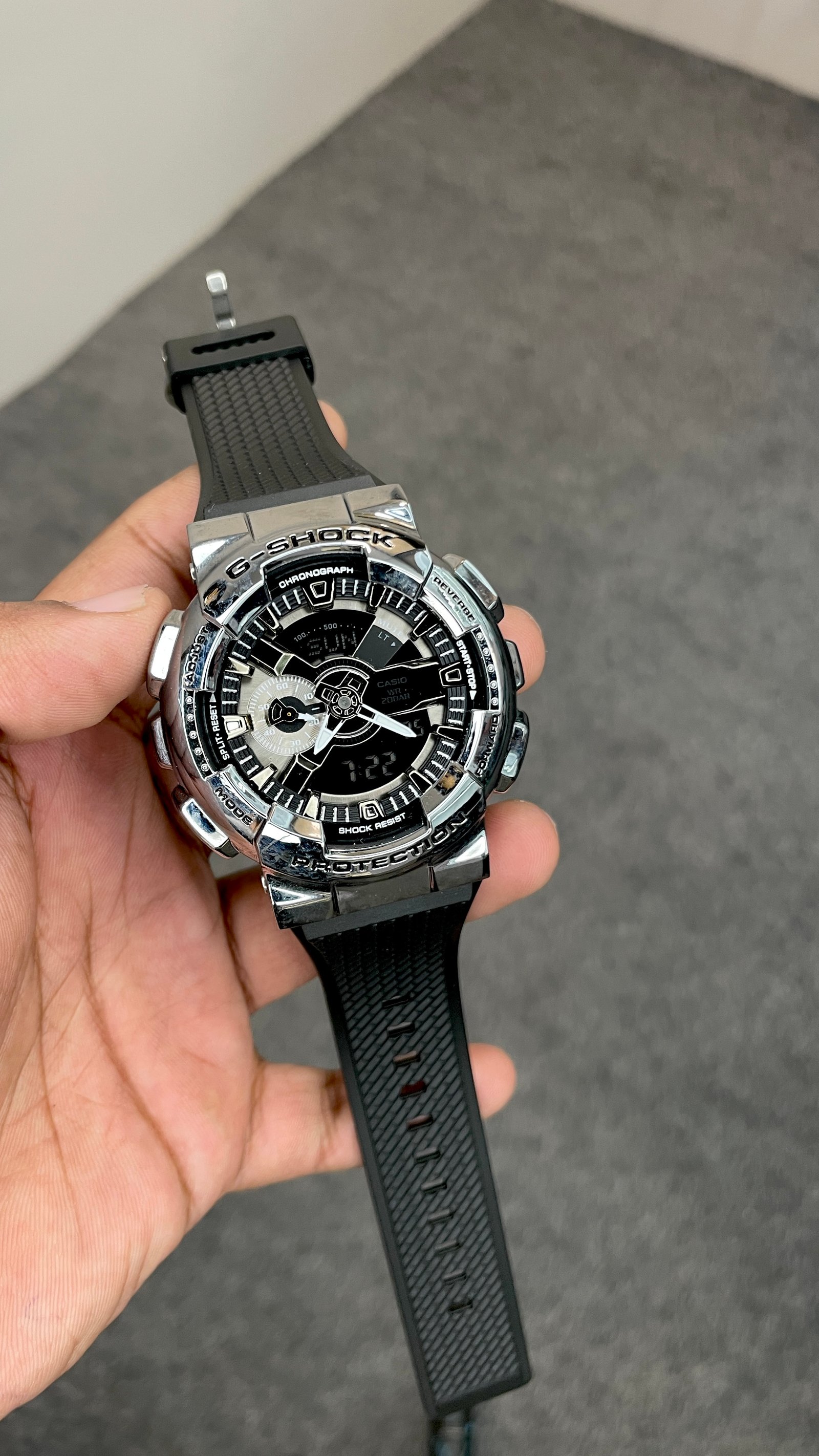 G-SHOCK BBGM-110 Silver Metal Body