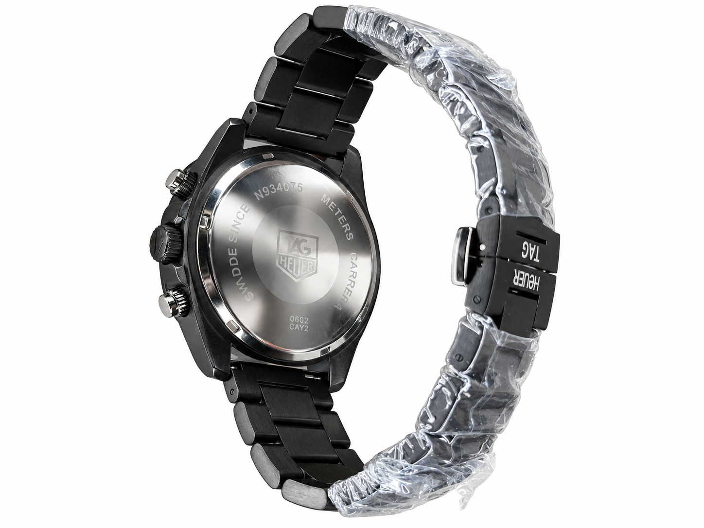 Tag CR7 Metal Black Chronograph Working