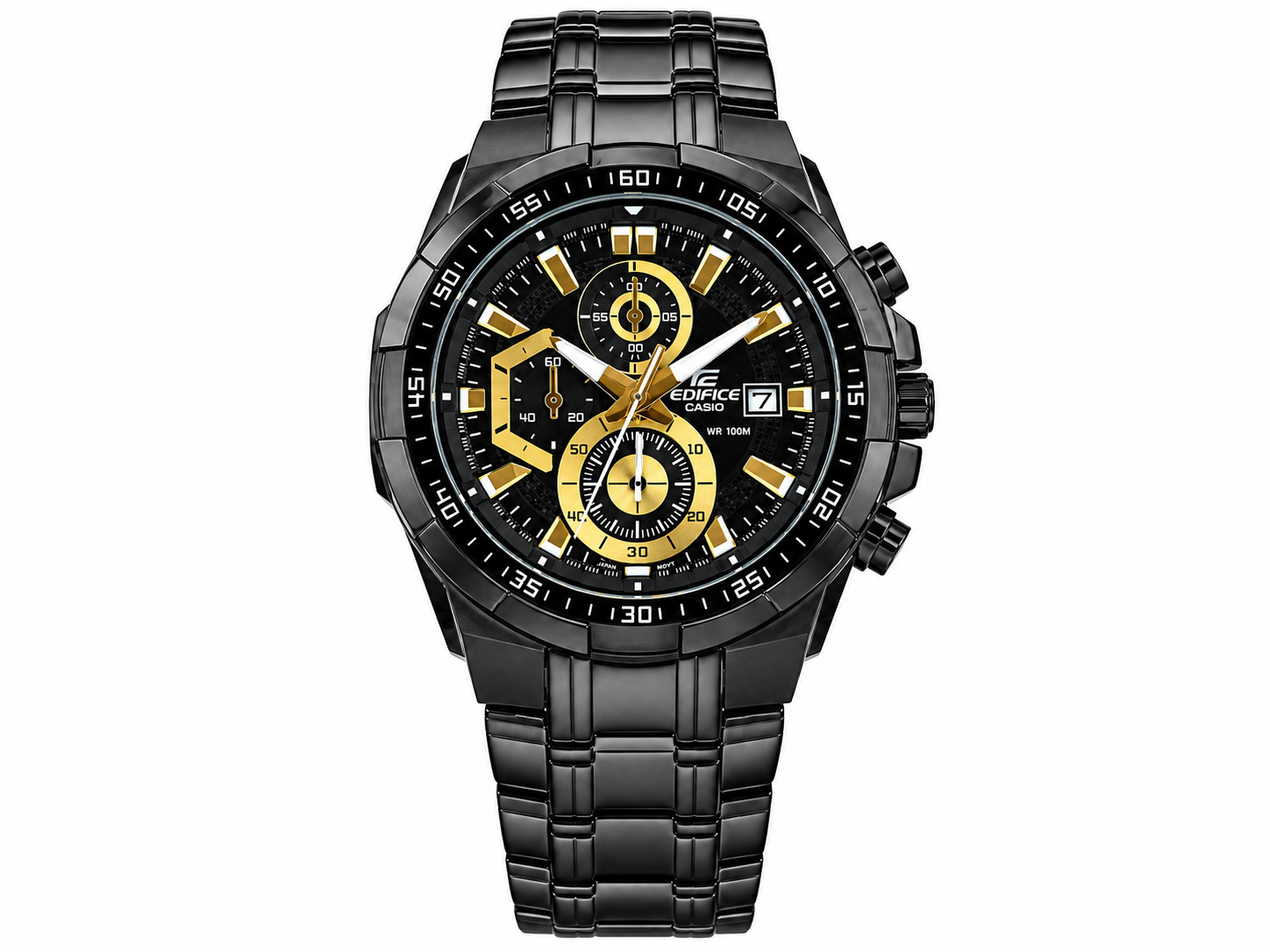 Edifice Chronograph Working Black Gold