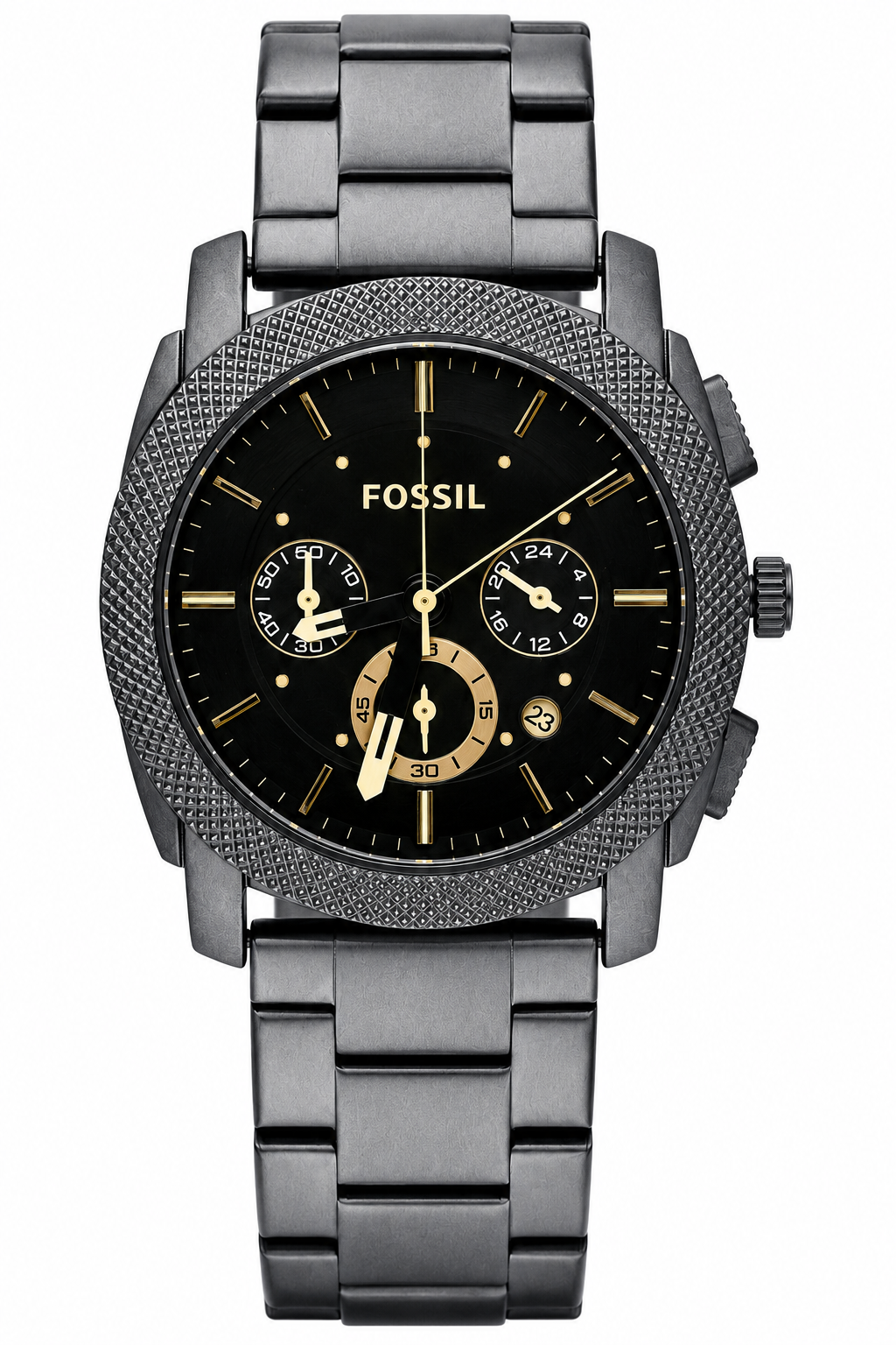 Fosssil Black Metal Chronograph Working