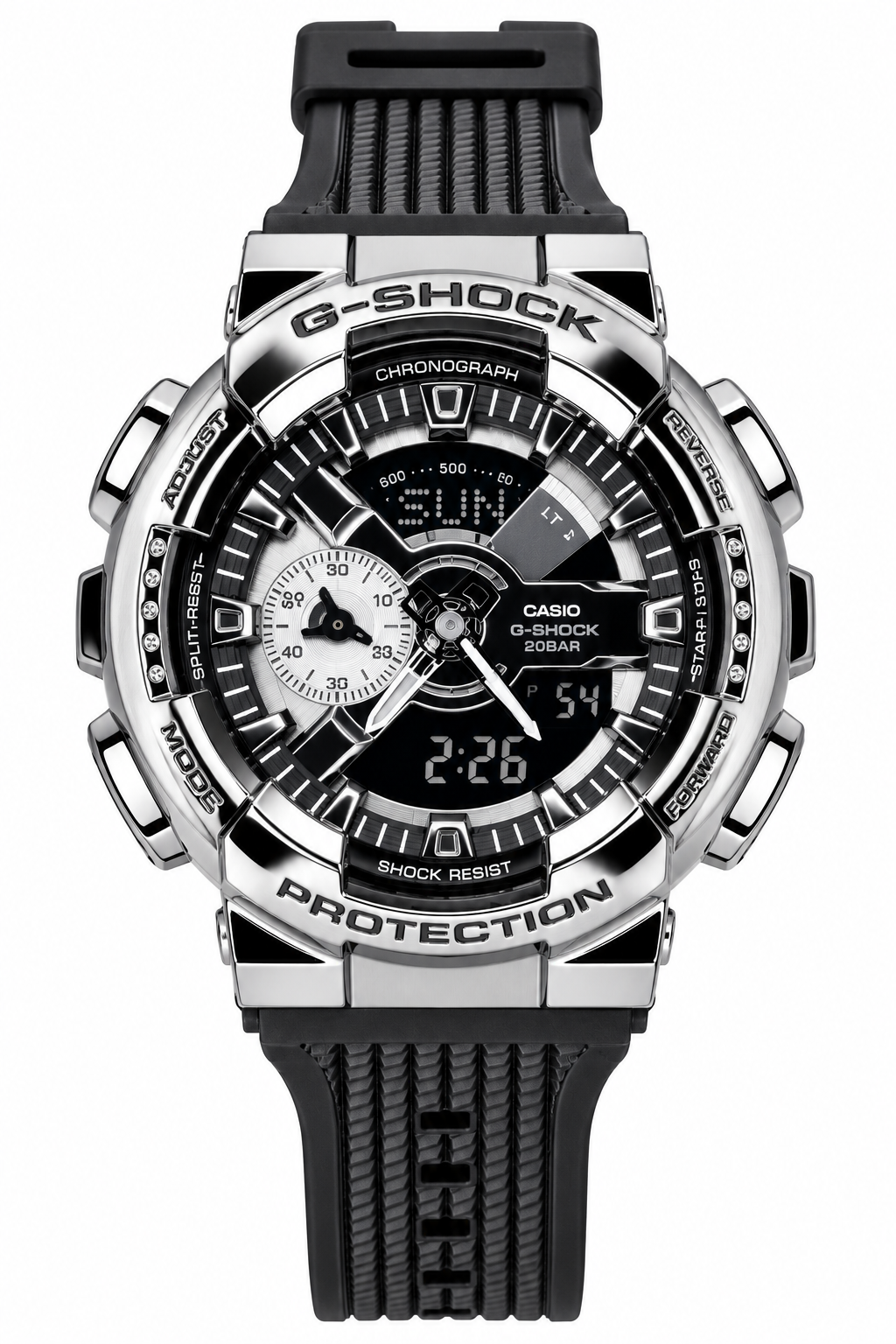 G-SHOCK BBGM-110 Silver Metal Body