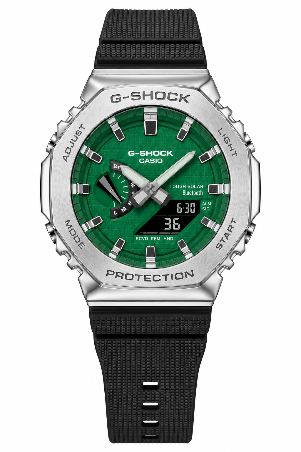 G-SHOCK BBGBM-2100 Silver Green Metal Body